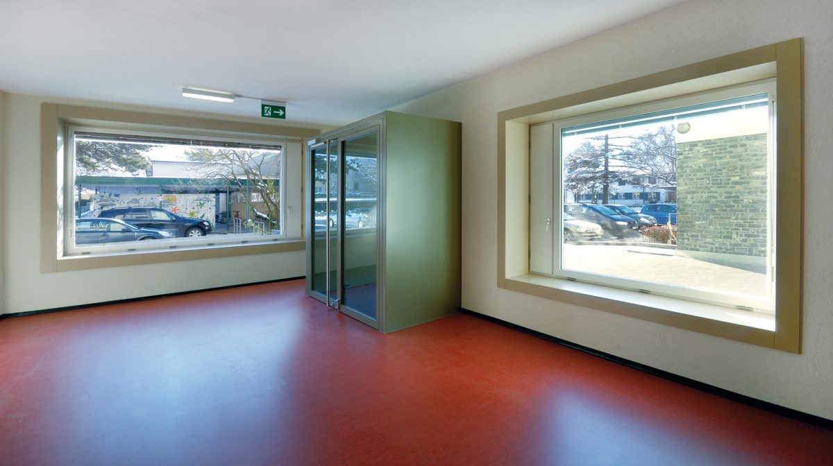 Vergrösserter Eingangsbereich