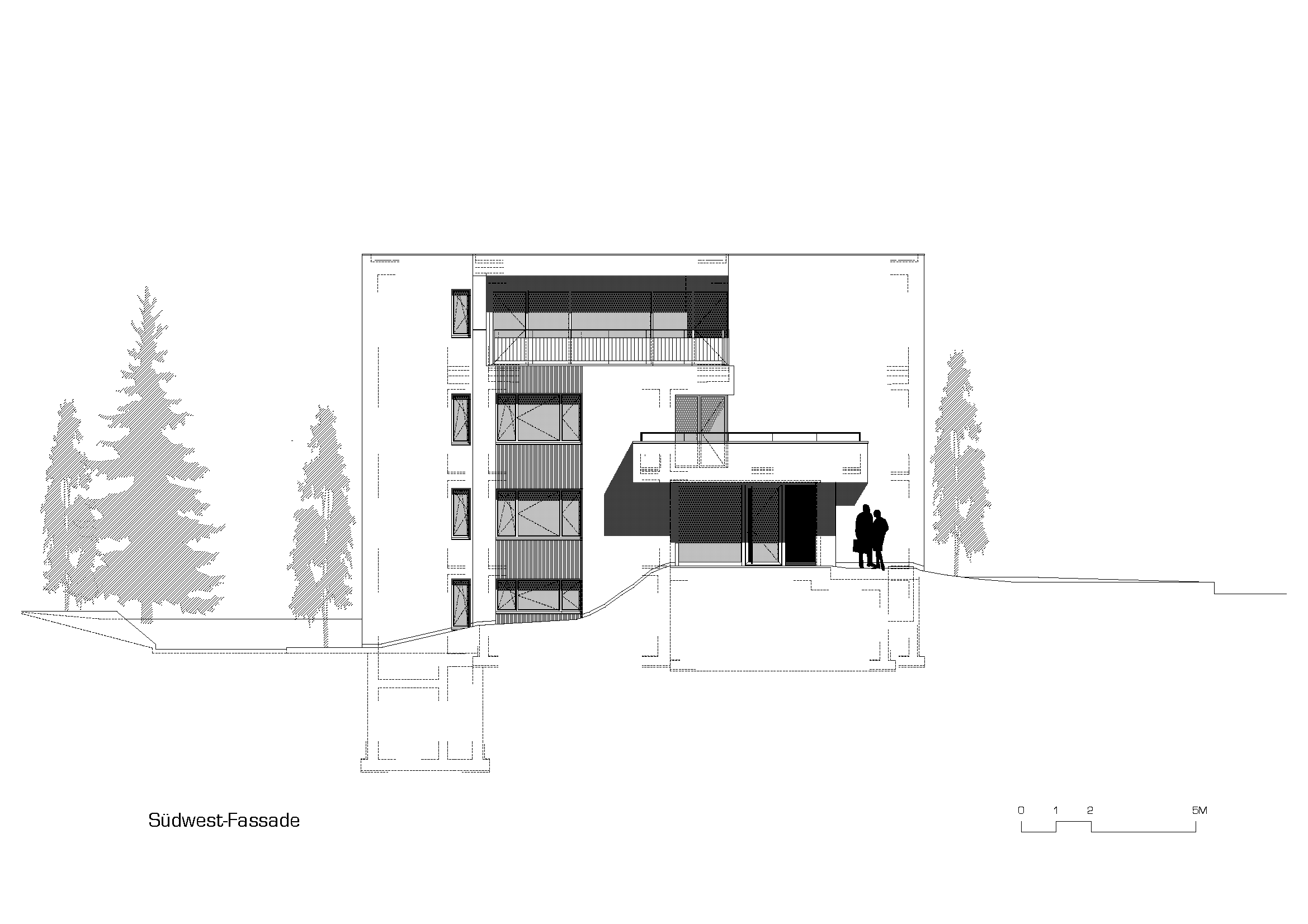 Südwest-Fassade